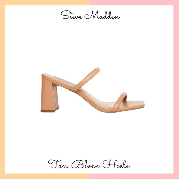 Steve Madden Shoes - Steve Madden Nude Block Heel Sandals
